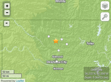 Earthquake Today in Oklahoma: 4.1 Quake Hits Near OKC, Perry, Guthrie (+Map)
