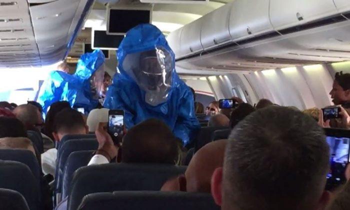 Video: Ebola ‘Hoax’ Prompts Hazmat Crew to Board Plane