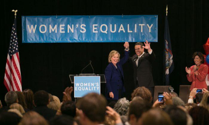 Clinton Shows Support for Women’s Equality Party