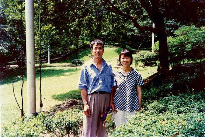 Wang Zhiwen with his daughter Danielle. Wang was sentenced to 16 years in prison in 1999 for his practice of the spiritual discipline of Falun Gong. (Courtesy of Wang's family)