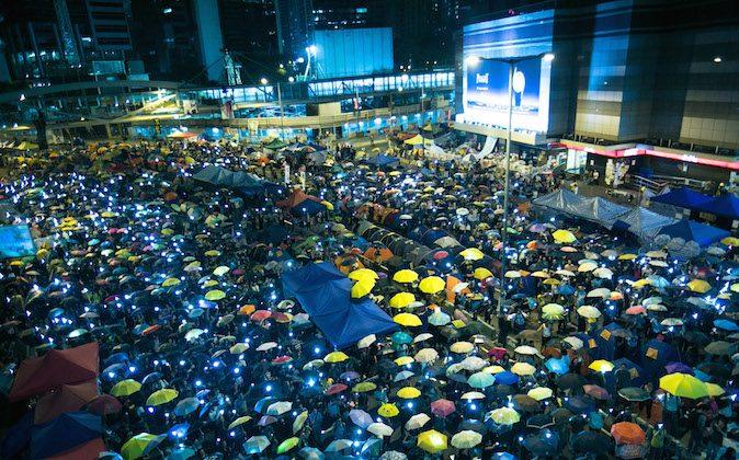 Under the Umbrella: A Hong Kong Occupy Central Photo Montage