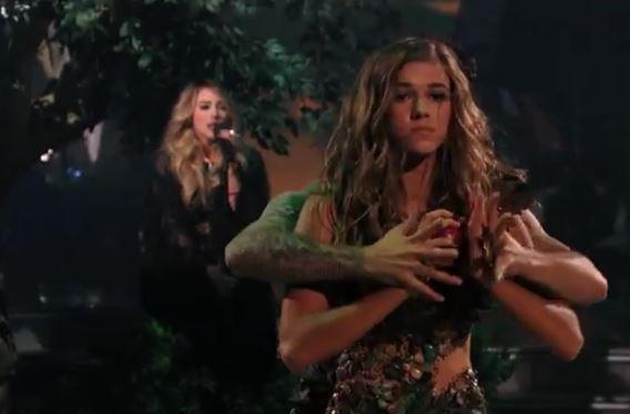 Mark Ballas and Sadie Robertson Had a Unique Way of Training to Toss Apple in Adam and Eve Dance
