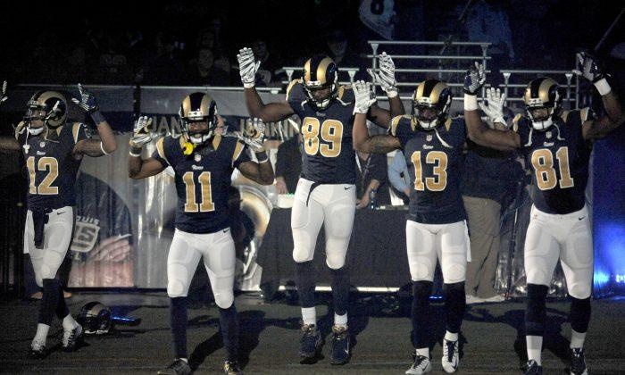 St. Louis Rams Players Show ‘Hands Up’ Protest Before Game, Draws Criticism