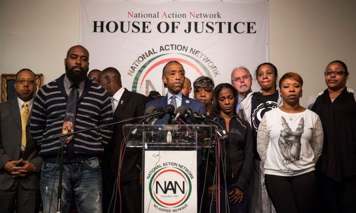 Eric Garner’s Family and Rev. Al Sharpton Condemn Police Shootings 