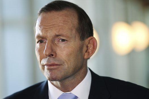 Former Australian Prime Minister Tony Abbott speaks to the media at Parliament House on May 7, 2014 in Canberra, Australia. (Stefan Postles/Getty Images)