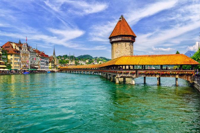 Chapel Bridge in Lucerne, Switzerland. (Shutterstock)