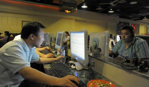 Internet users in Beijing on June 3, 2009. Internet control in China is among the strictest in the world, according to a 2014 human rights report by Freedom House. (Liu Jin/AFP/Getty Images)