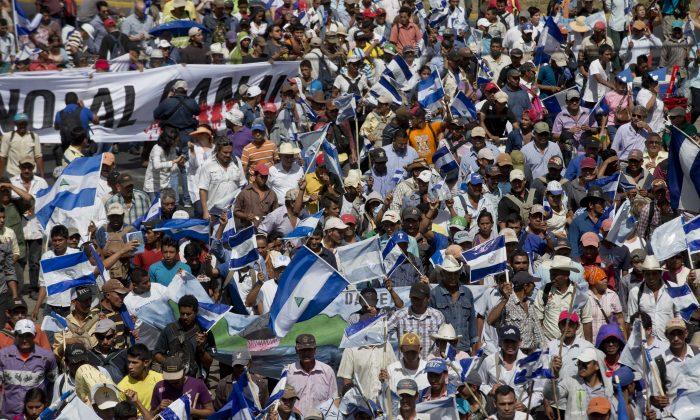 Marchers Protest Canal Project in Nicaragua