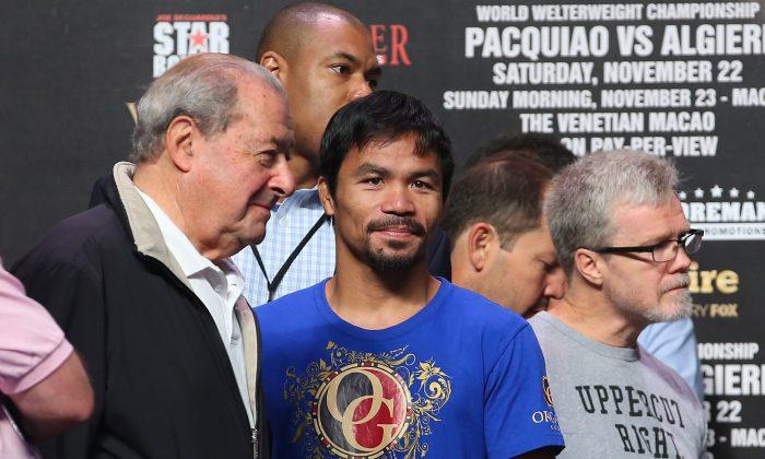 Manny Pacquiao vs Floyd Mayweather Jr: Promoter Bob Arum Becoming ‘Pessimistic’ About Fight Happening