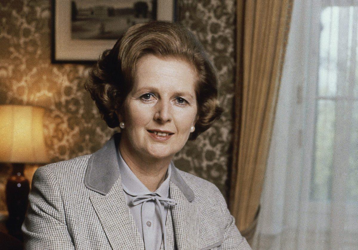 British Prime Minister Margaret Thatcher poses for a photograph in London, in 1980. (AP Photo/Gerald Penny)