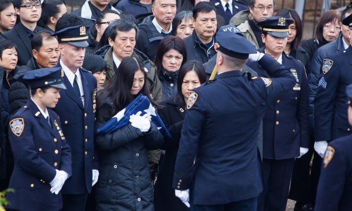 NYPD Officer Honored by Family, Praised by Comrades