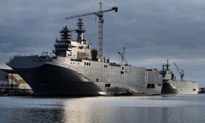 French Warships in Doldrums