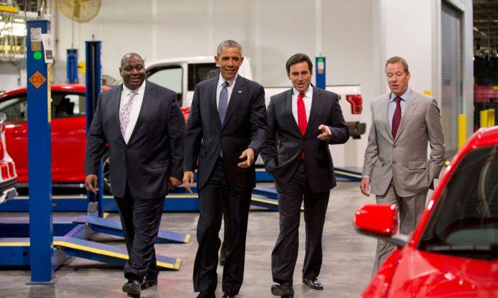 Obama Promotes Auto Industry Bailout as a Policy That Worked