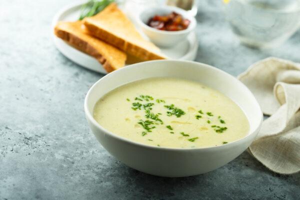 Puree mashed potatoes into cream of potato soup. (MariaKovaleva/Shutterstock)