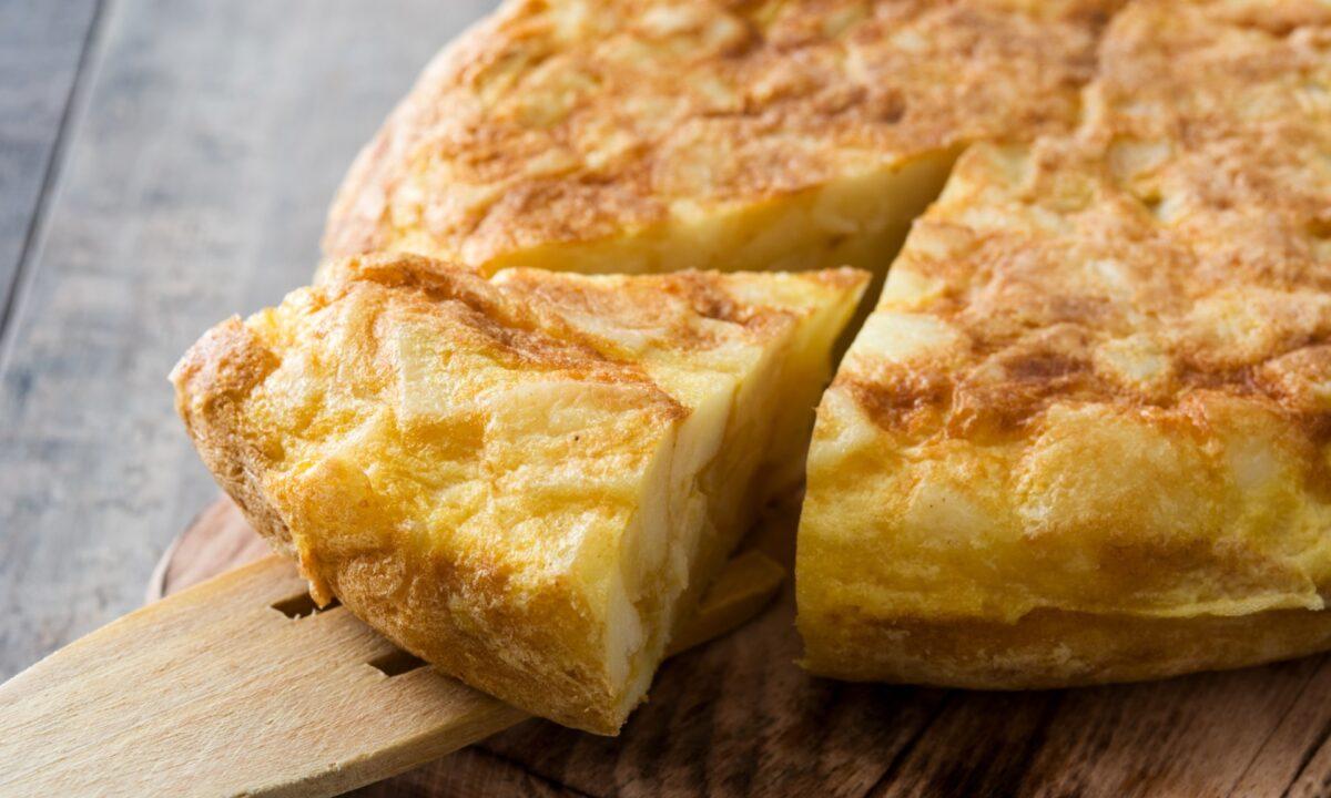 Potatoes, eggs, and onions form the backbone of the Spanish tortilla, common for both breakfast and tapas bars. (Etorres/Shutterstock)