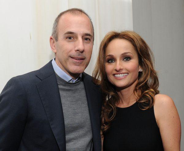 Television personalities Matt Lauer and Giada De Laurentiis attend Giada DeLaurentiis' "Weeknights With Giada" book launch party at the Andaz Hotel on March 26, 2012 in New York City. (Photo by Jason Kempin/Getty Images)