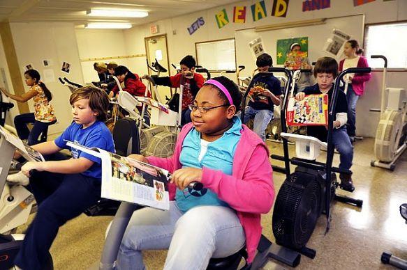 Want Healthier Students Who Love to Read? Ditch Those Desks for Bikes