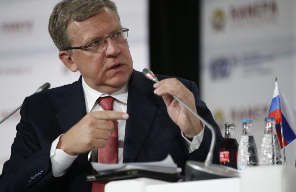 Russia's former finance minister Alexei Kudrin speaks during the Gaidar Forum in Moscow, Russia, on Jan. 14, 2015. (Pavel Golovkin/AP Photo)