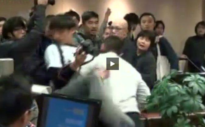 A Hong Kong Town Planner Body Slams Student on Camera and Gets Away With It