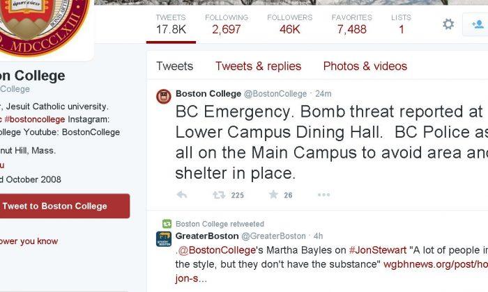 Boston College Bomb Threat: Lower Campus Dining Hall Threatened, Evacuated