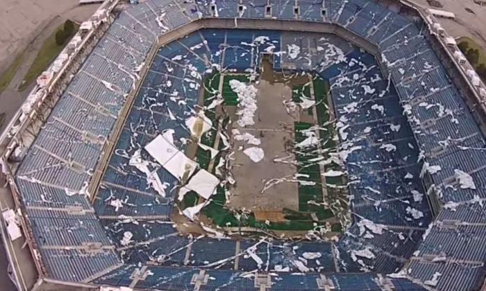 Drone Video Captures Abandoned Detroit Silverdome, and it Isn’t Pretty