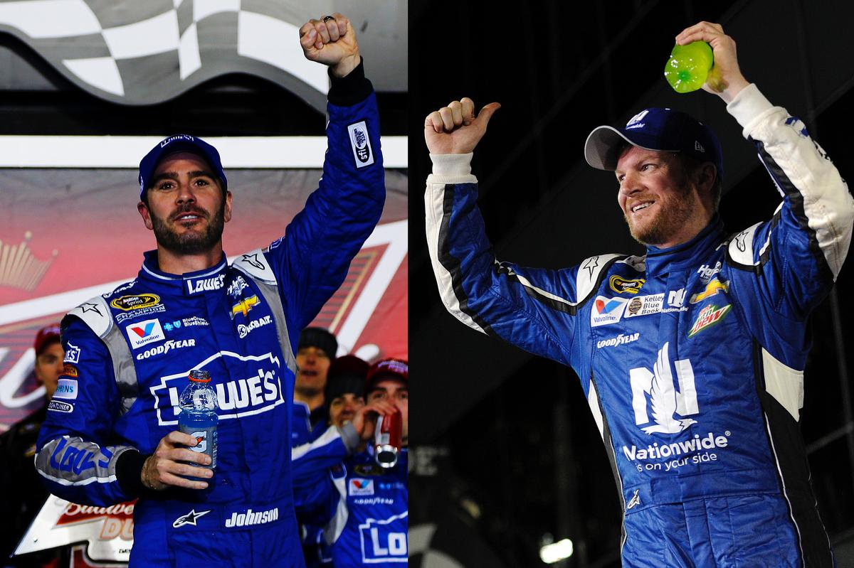 Dale Earnhardt, Jimmie Johnson Win NASCAR Duels at Daytona