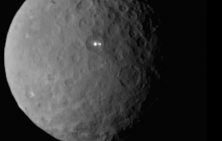 NASA’s Dawn Spacecraft Spots Two Bright Points on Ceres (Video)