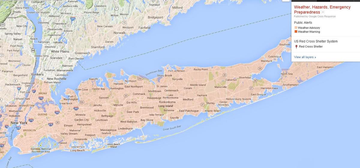 National Weather Service: Snow in New York City, Long Island, New Jersey on Thursday (Radar)