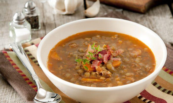 Chicken Soup with Lentils