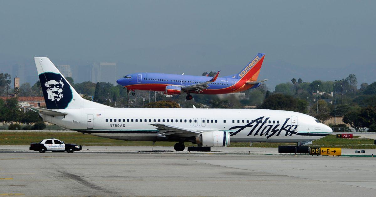 An Alaska Airlines plane in a file photo. (Kevork Djansezian/Getty Images)