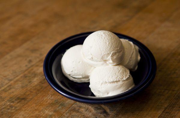 Maria Loi's Greek yogurt stands in proud scoops, almost like ice cream. (Samira Bouaou/Epoch Times)