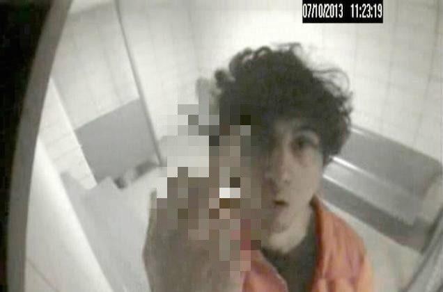 Boston Marathon Bomber Video: Tsarnaev Gives the Finger to Security Camera