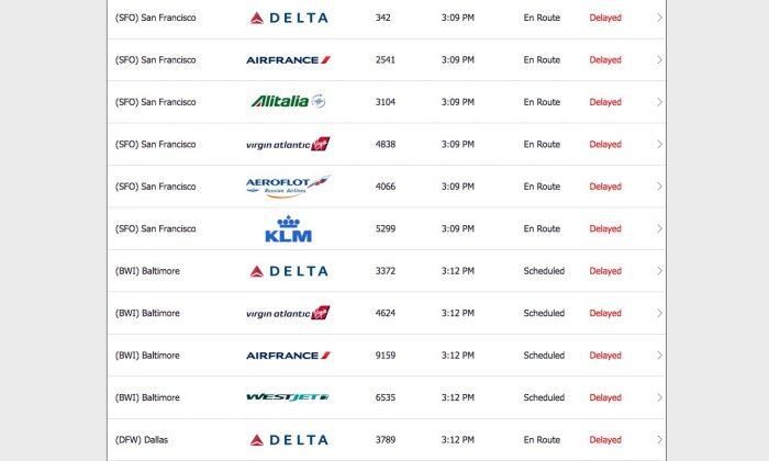 JFK Airport Experiencing Widespread Flight Delays