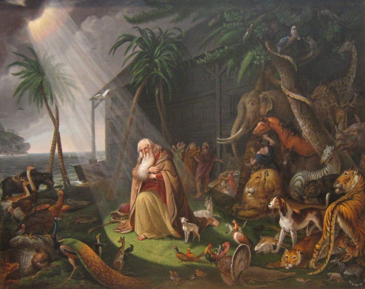 "Noah and His Ark," by Charles Wilson Peale, 1819. The flood lasted 40 days. (Public Domain/Wikimedia Commons)
