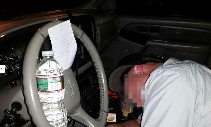 ‘The Drunk Knight’ Helps Intoxicated Man at the Wheel