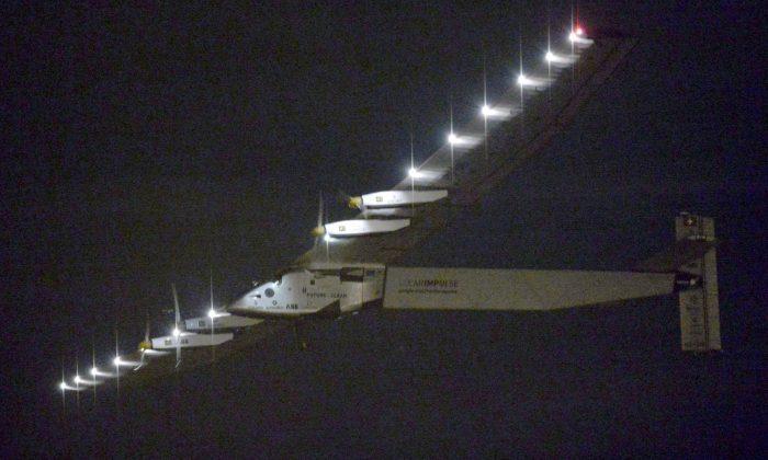 Solar Impulse Plane En Route to Hawaii From Japan