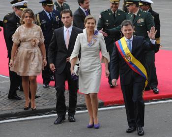 Juan Manuel Santos Sworn in as Colombia’s 59th President
