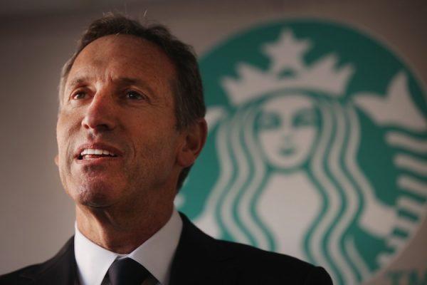 Starbucks CEO Howard Schultz speaks at an event celebrating a new partnership between Starbucks and non-profit groups in New York City and Los Angeles to assist in offsetting government funding cuts to programs for children and education in New York City on Oct. 4, 2011. (Spencer Platt/Getty Images)