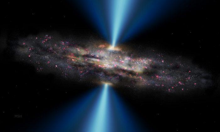 Giant Black Hole in Normal Galaxy Breaks the Rules