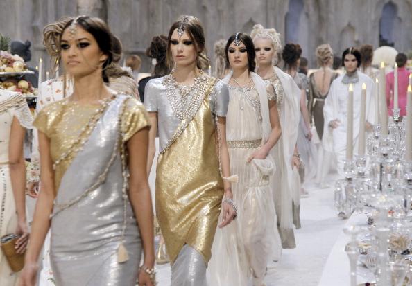 Classical Indian Dress Meets Parisian Runway