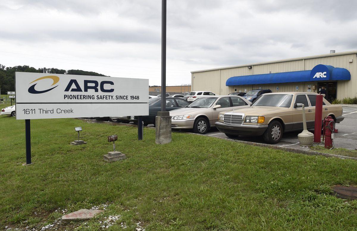 The ARC Automotive manufacturing plant in Knoxville, Tenn., on July 14, 2015. (Adam Lau/Knoxville News Sentinel via AP)