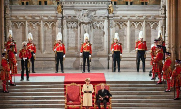 Queen Elizabeth Speaks at Parliament