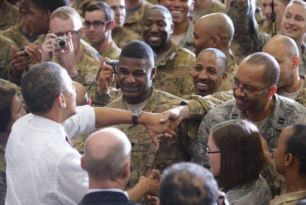 Obama Cheered by Troops in Afghanistan