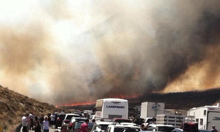 Rains Calm California Wildfire That Engulfed Busy Freeway, Sends People Running for Their Lives