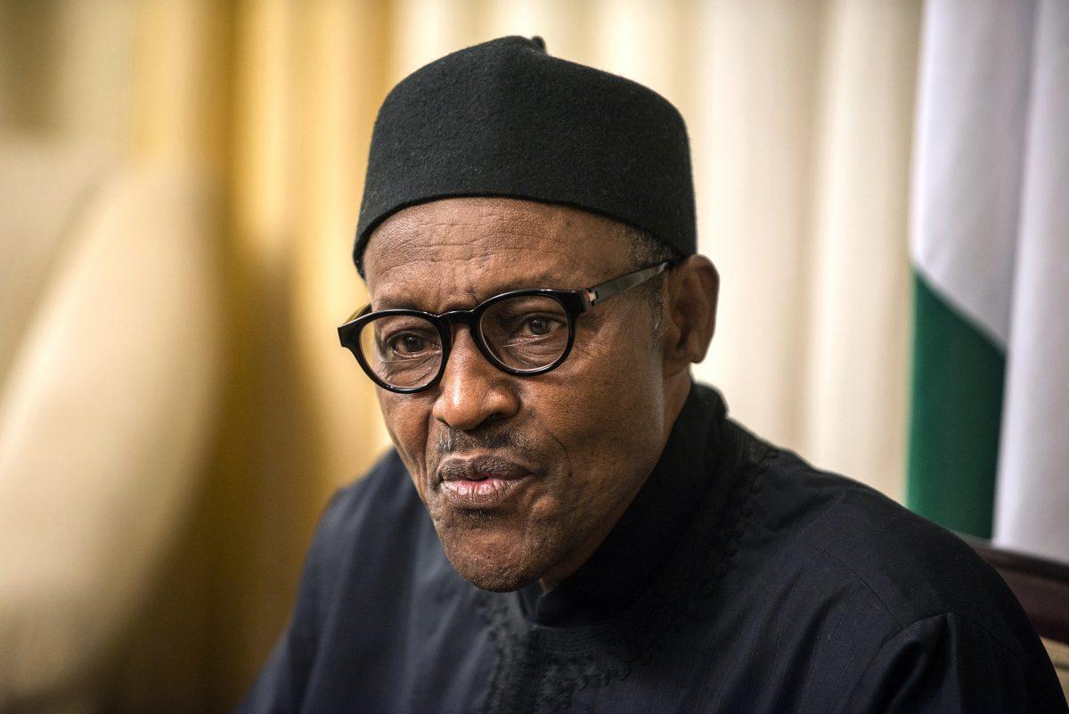 Nigerian President Muhammadu Buhari gives an interview to Agence France Presse at his hotel during the 25th African Summit in Johannesburg on June 14, 2015. (Mujahid Safodien/AFP/Getty Images)