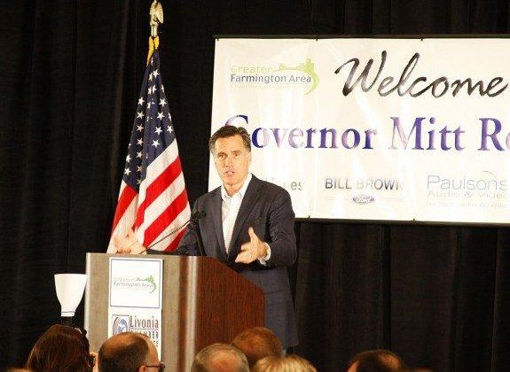 Romney Campaigns in Home State of Michigan