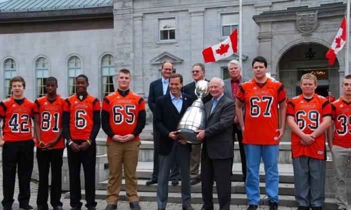 Grey Cup Receives Warm Welcome at Rideau Hall