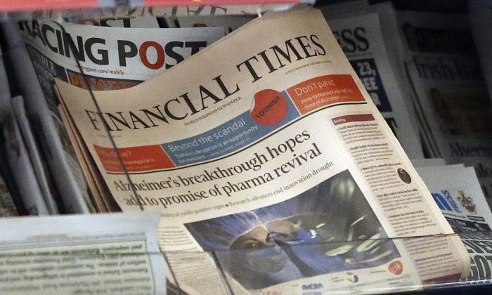 Japan’s Nikkei Lands Financial Times in $1.3 Billion Deal
