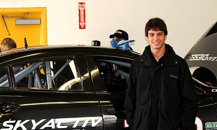 Tristan Nunez Driving for Mazda in Rolex 24