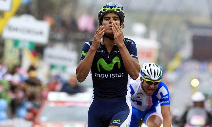 Amador Wins Tense Giro d'Italia Stage 14, Hesjedal Re-Takes Pink
